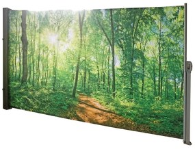 Zielona metalowo-tekstylna osłona balkonowa 300x160 cm – Garden Pleasure