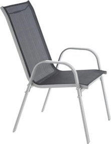 Zestaw sztaplowanych krzeseł ogrodowych 4  szt