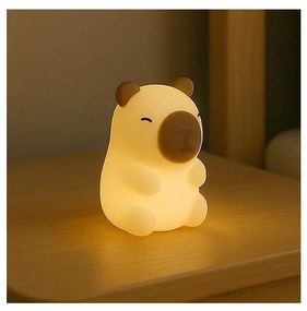 LED RGBW ściemnialna ładowalna dziecięca lampka nocna KAPYBARA LED/0,45W/5V 800 mAh