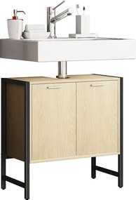 Drewniana szafka łazienkowa Edino drzwi obrotowe