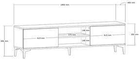 Stolik TV Erem Walnut