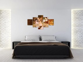 Obraz kota w doniczce (125x70 cm)