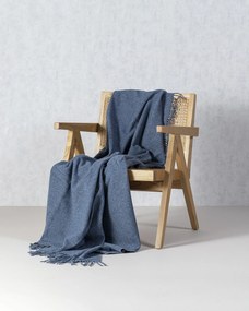Pled Merinos 140x200 cm melange denim