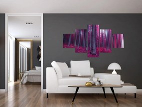 Obraz różowego lasu (125x70 cm)