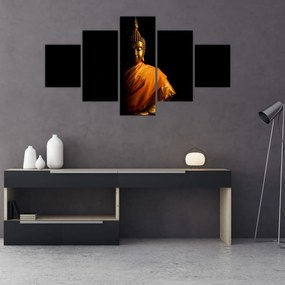 Obraz - Posąg Złotego Buddy (125x70 cm)