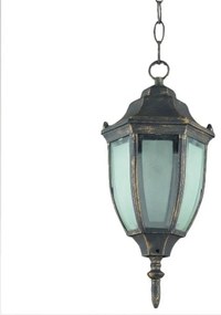 Prezent 39008 Lido zewnętrzna lampa wisząca, 1xE27, 60W, rustykalna czerń