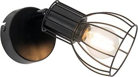 Nowoczesny reflektor czarny stalowy regulowany - Botu