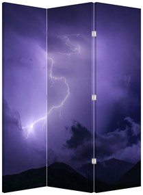 Parawan - Niebieskie niebo i piorun (126x170 cm)