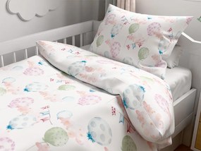 PrzytulneMieszkanie.pl PrzytulneMieszkanie.pl Krepowa pościel do łóżeczka Renforcé RAINUBI biała Rozmiar pościeli: 45 x 65 cm | 90 x 140 cm