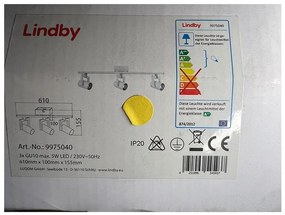 Lindby - Oświetlenie punktowe 3xGU10/5W/230V