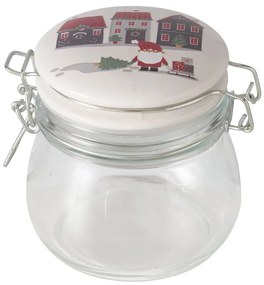 Słoik z porcelanową pokrywką MONTI, 450 ml