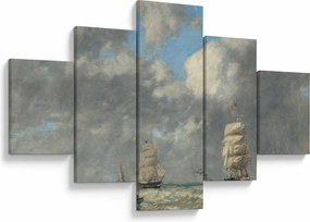 Obraz - Eugène Boudin, Le Havre, reprodukcje (125x70 cm)