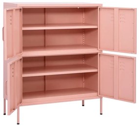 Różowa stalowa szafka do garażu H1-R90