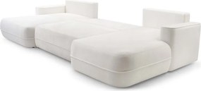 Narożnik FUEGO XL wolnostojący układ U z funkcją spania w tkaninie Bubble 01 DomoHome