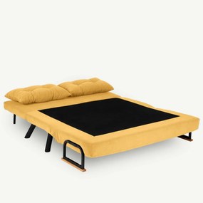 Sofa rozkładana Sando 2 musztardowy