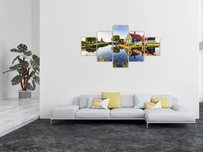 Obraz holenderskich młynów (125x70 cm)