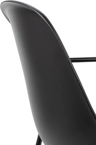 Krzesło z plastikowym siedziskiem Resol Arm z podłokietnikami