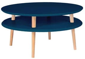Stolik kawowy UFO Low 70x70 petrol blue RAGABA
