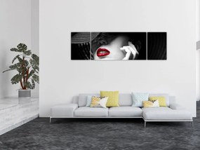 Obraz - Kobieta w kapeluszu (170x50 cm)