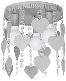 Lampa dziecięca ELZA hearts 3xE27/60W/230V