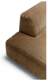 Brązowy aksamitny narożnik (lewostronny) Annie – Sits