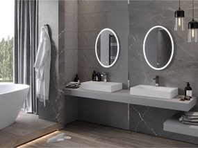 Mexen Elz lustro łazienkowe podświetlane 50 x 70 cm, LED 6000K, antypara - 9802-050-070-611-00