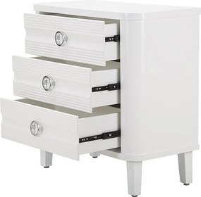 Komoda z Szufladami VKH7, Biały, 81x40x84 cm, Kendra Home