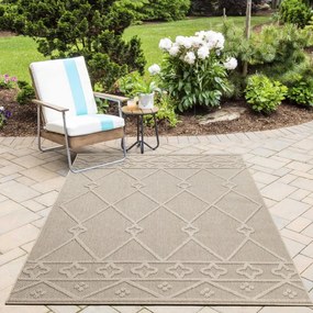 Dywan zewnętrzny sznurkowy Patara Boho beżowy 160 cm x 230 cm