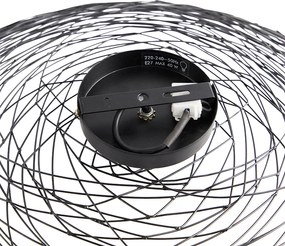 Orientalny plafon czarny 60 cm - Glan