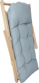 HOMCOM Fotel akcentowy, fotel relaksacyjny, regulowane oparcie, rama z drewna bukowego, do 120 kg, Jasnoszary