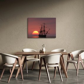 Obraz - Średniowieczny statek (70x50 cm)