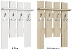 Wieszak Ścienny Pionowy Z Półką Dąb Sonoma N1-K05