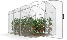 Outsunny Szklarnia foliowa, tunelowa 3 x 2 x 1,95 m, Odporna na wiatr szklarnia na pomidory, Szklarnia z 1 drzwiami, do ogrodu, na balkon, z PE, Przezroczysta