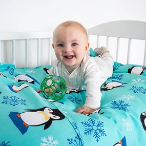 4Home Dziecięca pościel bawełniana do łóżeczka Arctic Friends, 100 x 135 cm, 40 x 60 cm