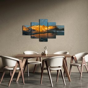Obraz krajobrazu wysokogórskiego (125x70 cm)
