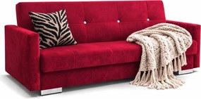 Bordowa wersalka rozkładana D4-R94