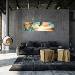 Obraz - Fala (170x50 cm)