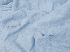 PrzytulneMieszkanie.pl Prześcieradło frotte jasnoniebieskie 90 x 200 cm