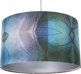 Srebrna nowoczesna lampa wisząca z abażurem - 3X S389 W4-S26