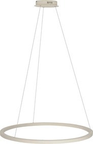 Lampa wisząca Design Beżowa 80cm z LED z 3-stopniową regulacją ściemniania - Girello