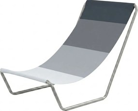Składany leżak plażowy SAND, szare paski