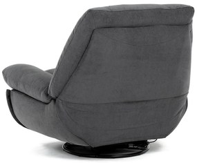 Elektryczny fotel z wbudowanym sterowaniem, szary