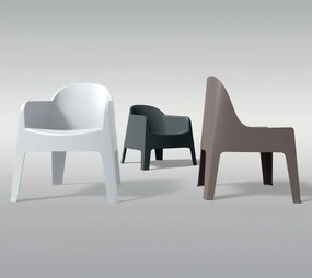 Plastikowe krzesło do ogrodu Milane, bez podłokietników