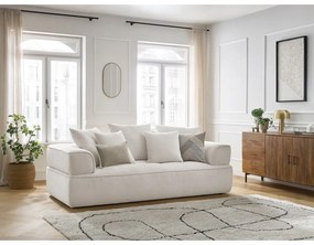 Beżowa sofa z tkaniny szenilowej 237 cm Whesley – Bobochic Paris