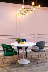 Szeroka lampa wisząca ze szklanymi kloszami Atomic Long