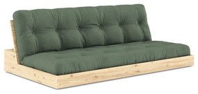 Zielona rozkładana sofa 196 cm Base – Karup Design