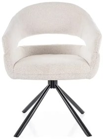 Krzesło z podłokietnikami BORGO jasny beż obrotowe SIGNAL