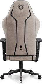 Fotel gamingowy młodzieżowy Diablo X-One Small Size materiałowy, Camel Black