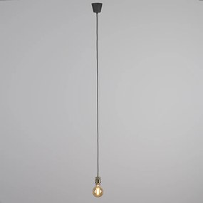 Nowoczesna lampa wisząca brązowa z czarnym przewodem - Cava ClassicDesignerski Oswietlenie wewnetrzne