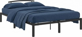Czarne metalowe łóżko w stylu industrialnym 120x200 cm R5-K73